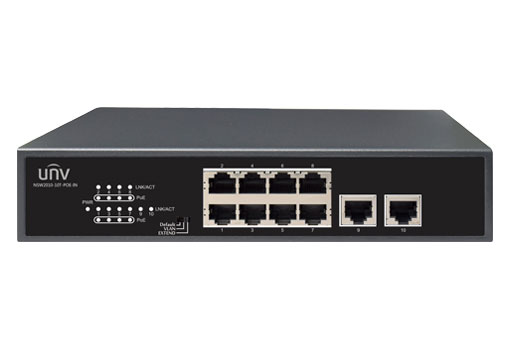 8-Port 10/100Mbps Ethernet PoE Switch UNV NSW2010-10T-POE-IN