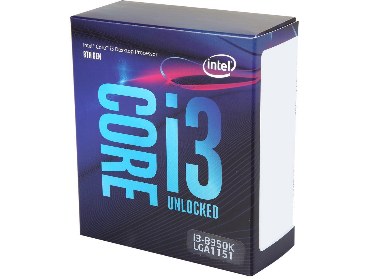 Intel Core i3-8350K Coffee Lake Quad-Core 4.0 GHz LGA 1151v2